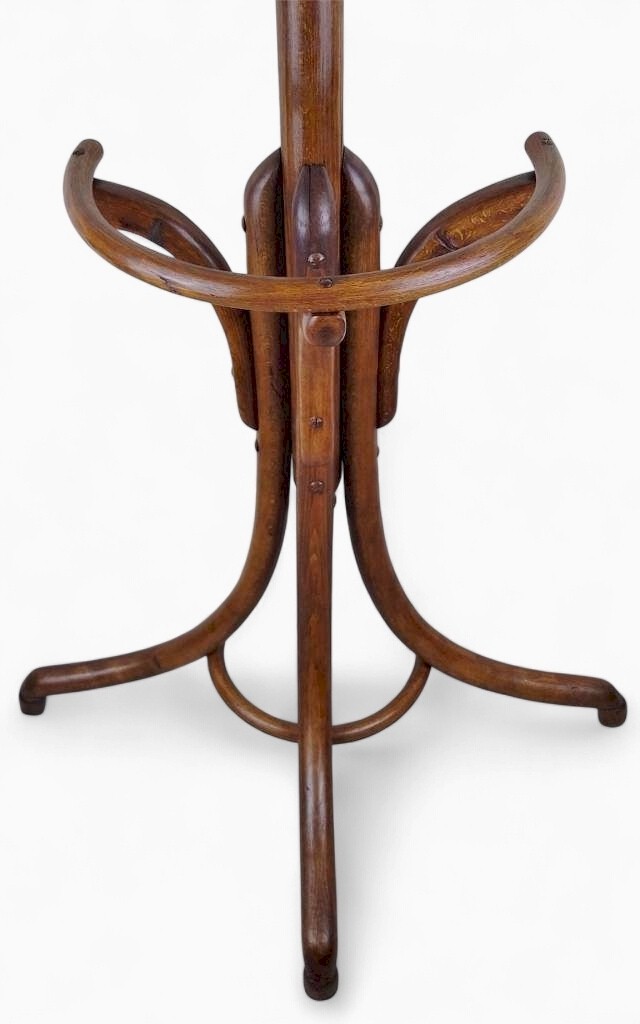 Half round bentwood hatstand in beech