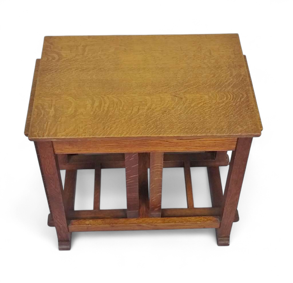 Arts and crafts nest in golden oak