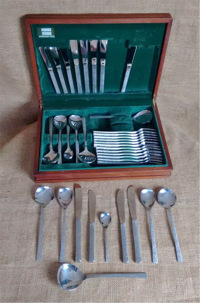 Viners canteen Gerald Benney design stainless steel