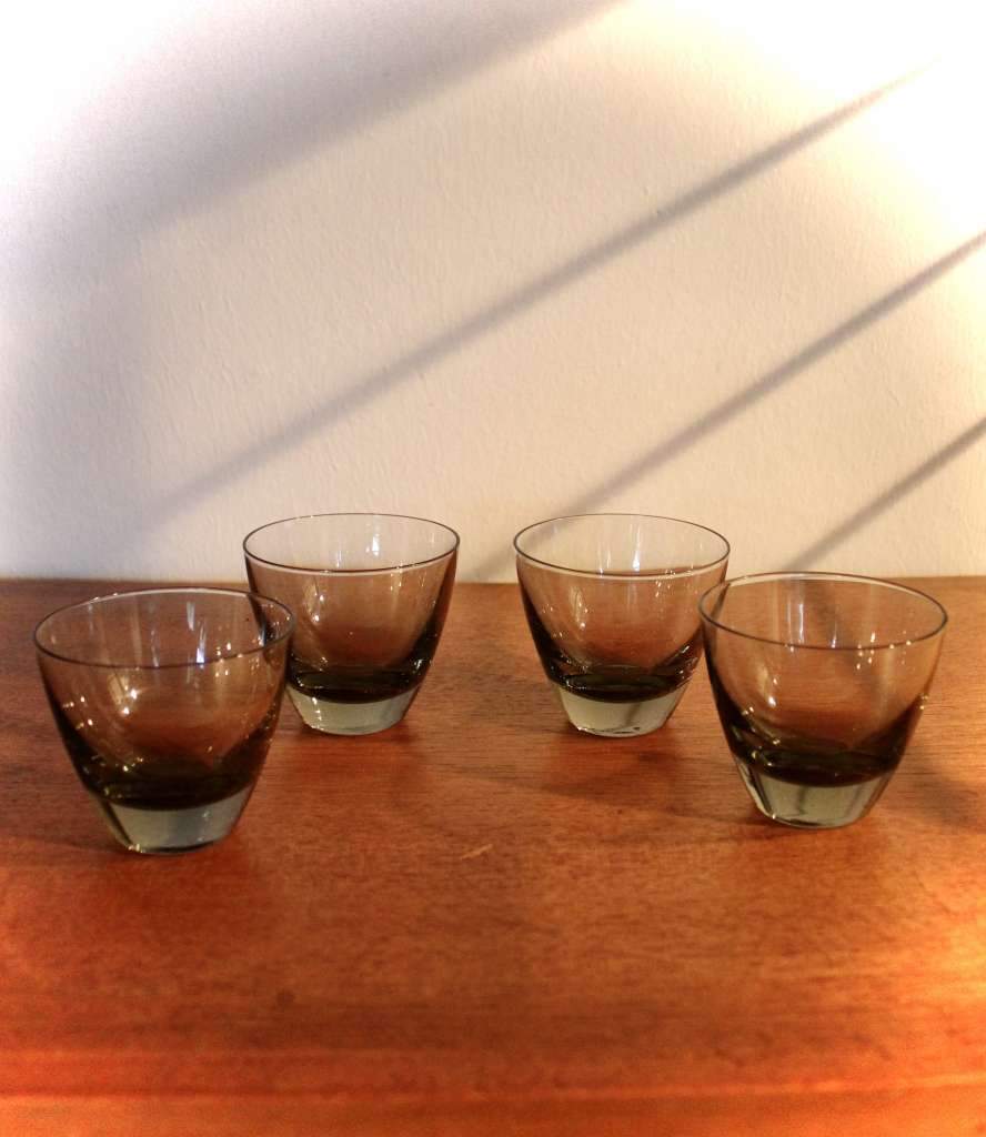 4 smoked tumblers Holmegaard