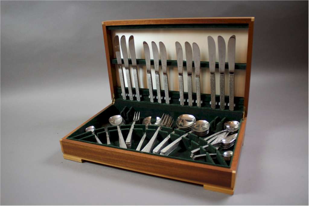 Vintage canteen of cutlery by Viners of Sheffield designed by Gerald Benney