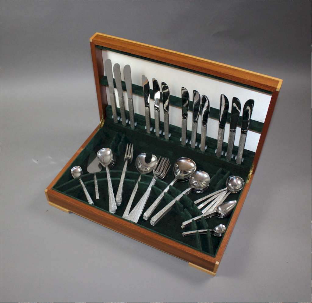 Vintage canteen of cutlery by Viners of Sheffield designed by Gerald Benney