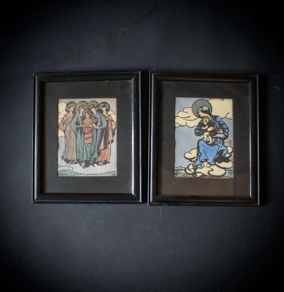 Arts and Crafts Cuala Press prints M.C Yeats