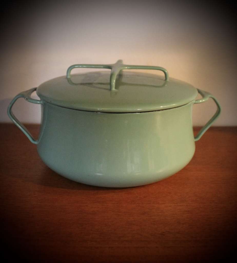 Dansk Kobenstyle Turquoise Enameled Dutch Oven Pot