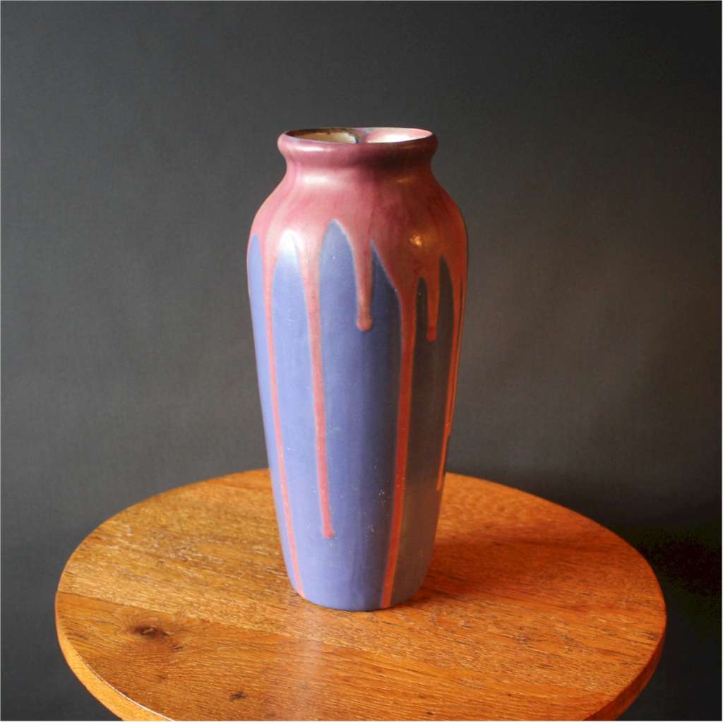 Louis Pointu vase in the arts and crafts style