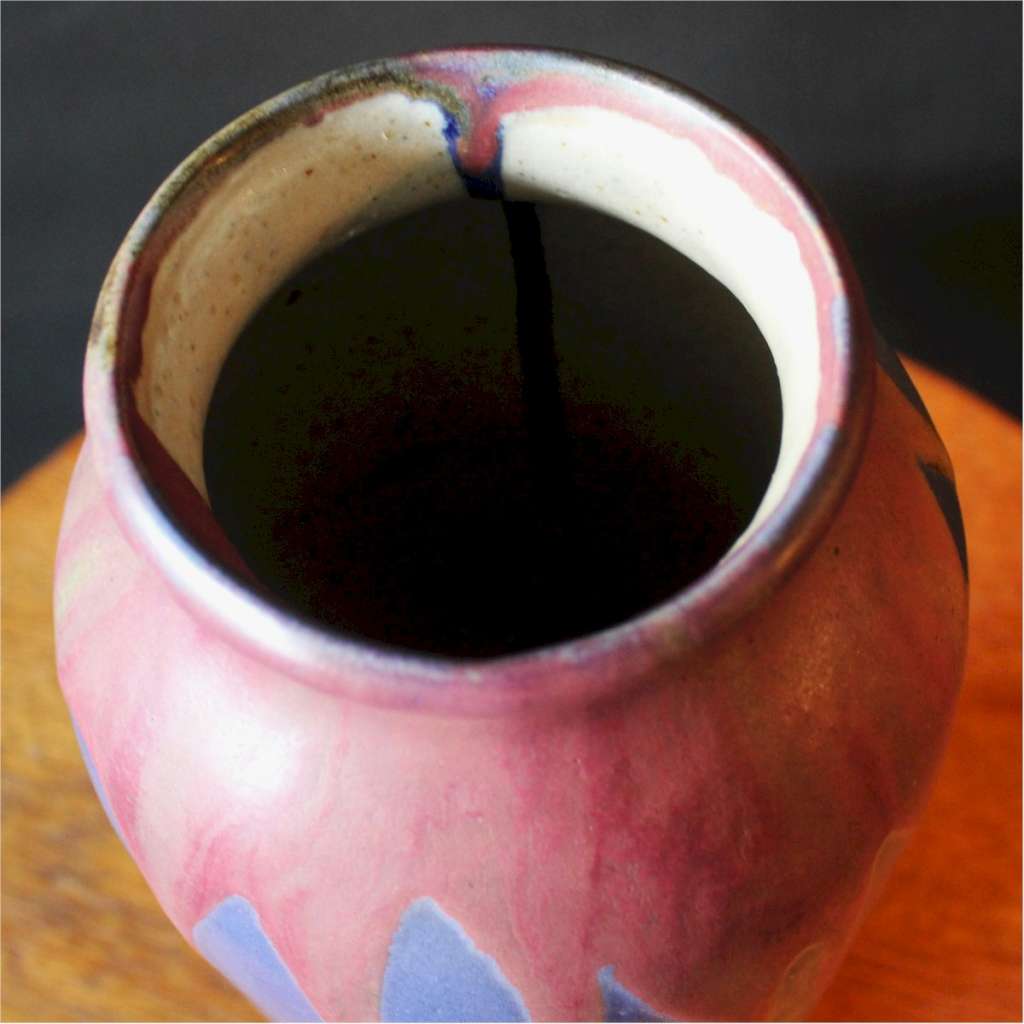 Louis Pointu vase in the arts and crafts style