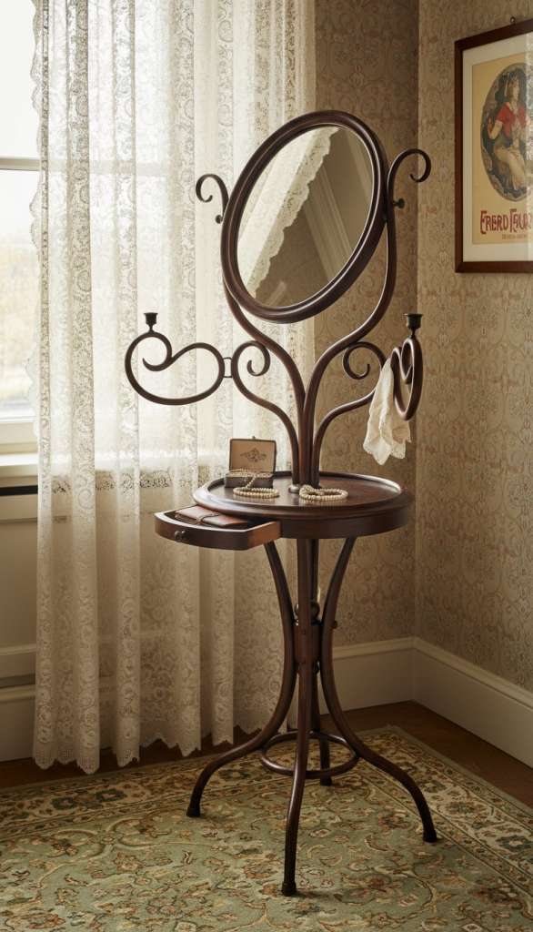 Thonet bentwood Vanity Toilet Mirror No 2