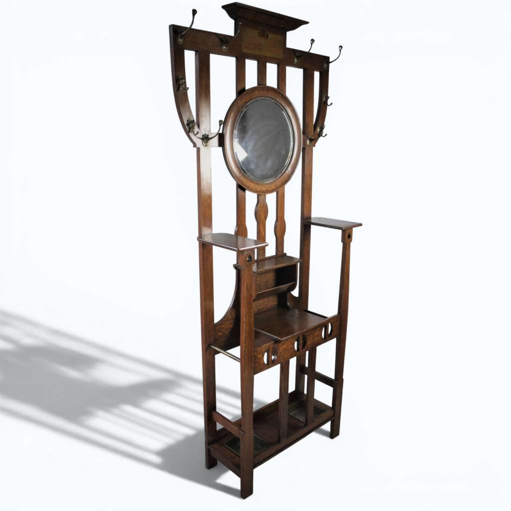 Arts and Crafts Hallstand by Shapland and Petter