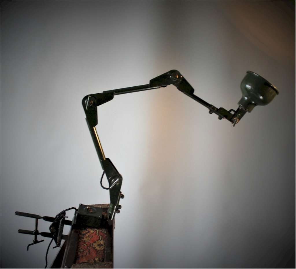 US mid century Military adjustable desk lamp MK3 OS 1838 GA