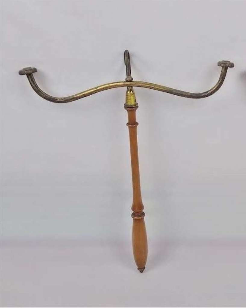 Pair of Edwardian Barristers wig & gown hangers