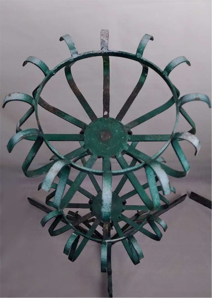 Pair of wrought iron planters