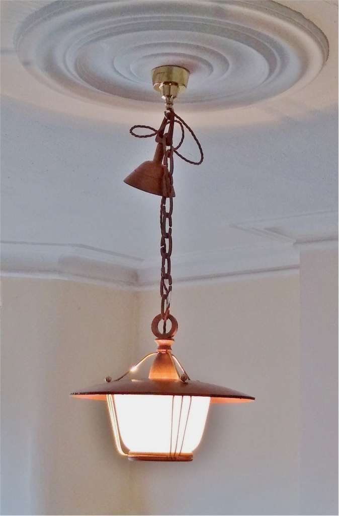 Stylish Mid Century ceiling lamp in sycamore