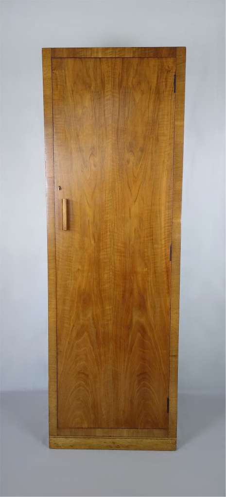 Heals narrow wardrobe in figured walnut