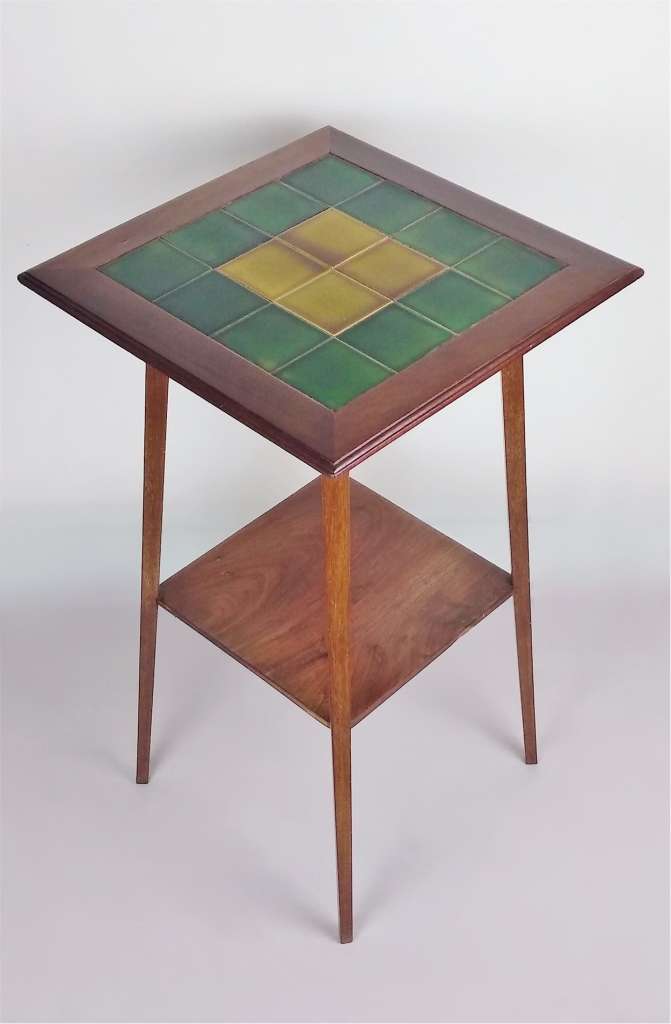 Arts and crafts tile top table