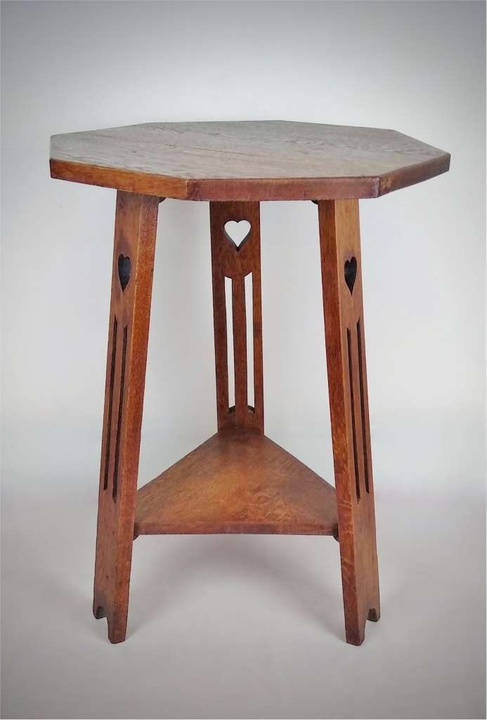 Arts and crafts table heart cut out