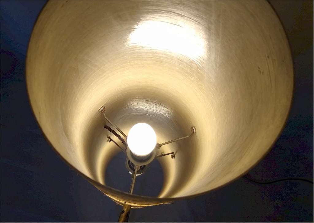 Mid Century Rocket floor lamp in teak