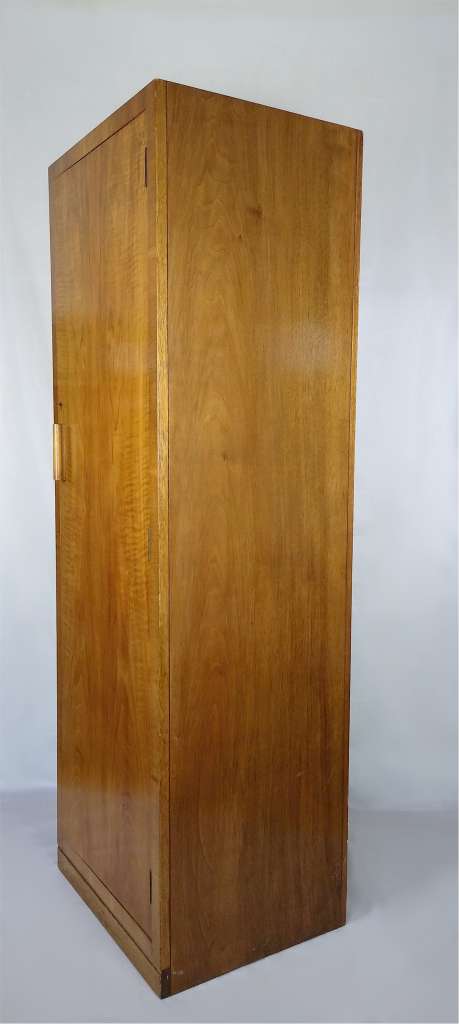Heals narrow wardrobe in figured walnut