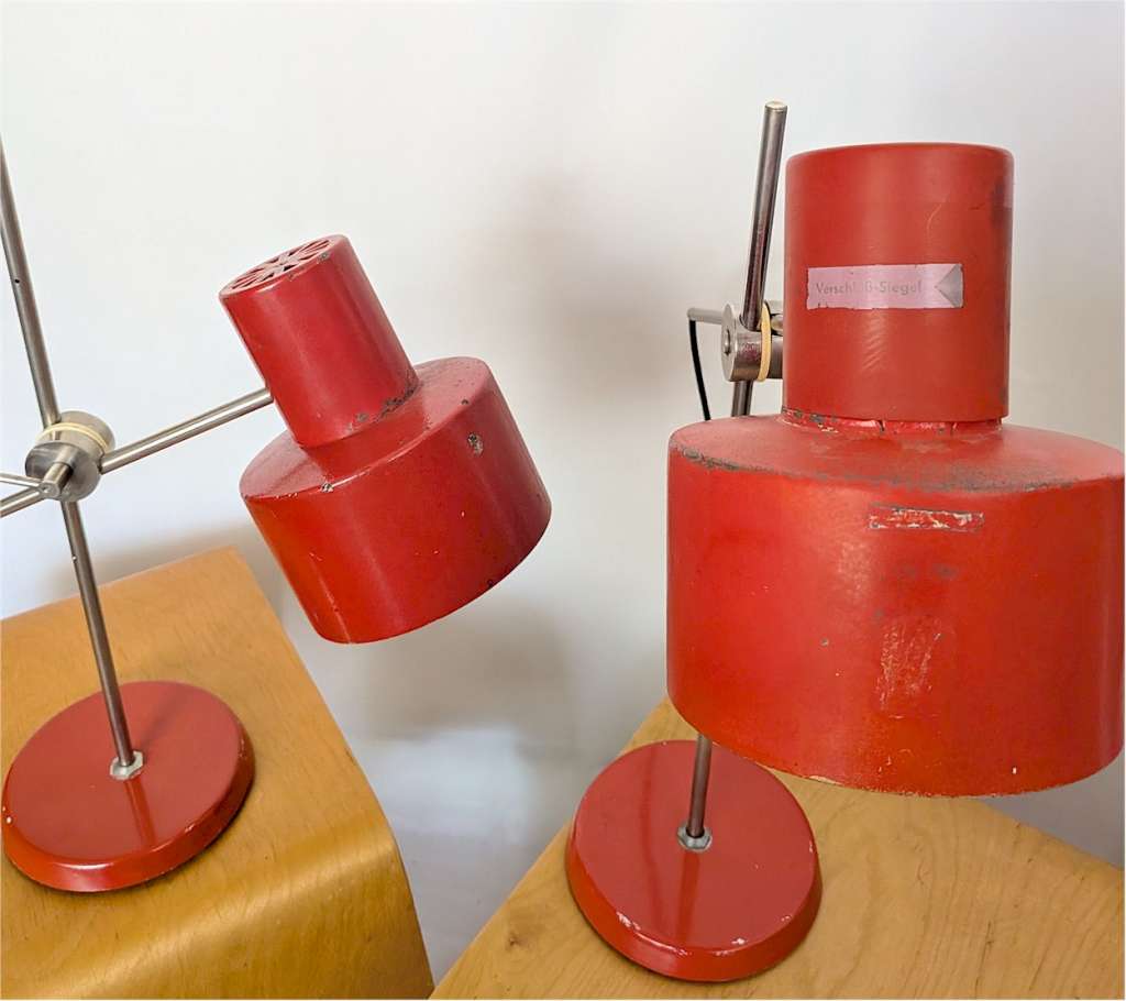 Post War near pair adjustable German desklights