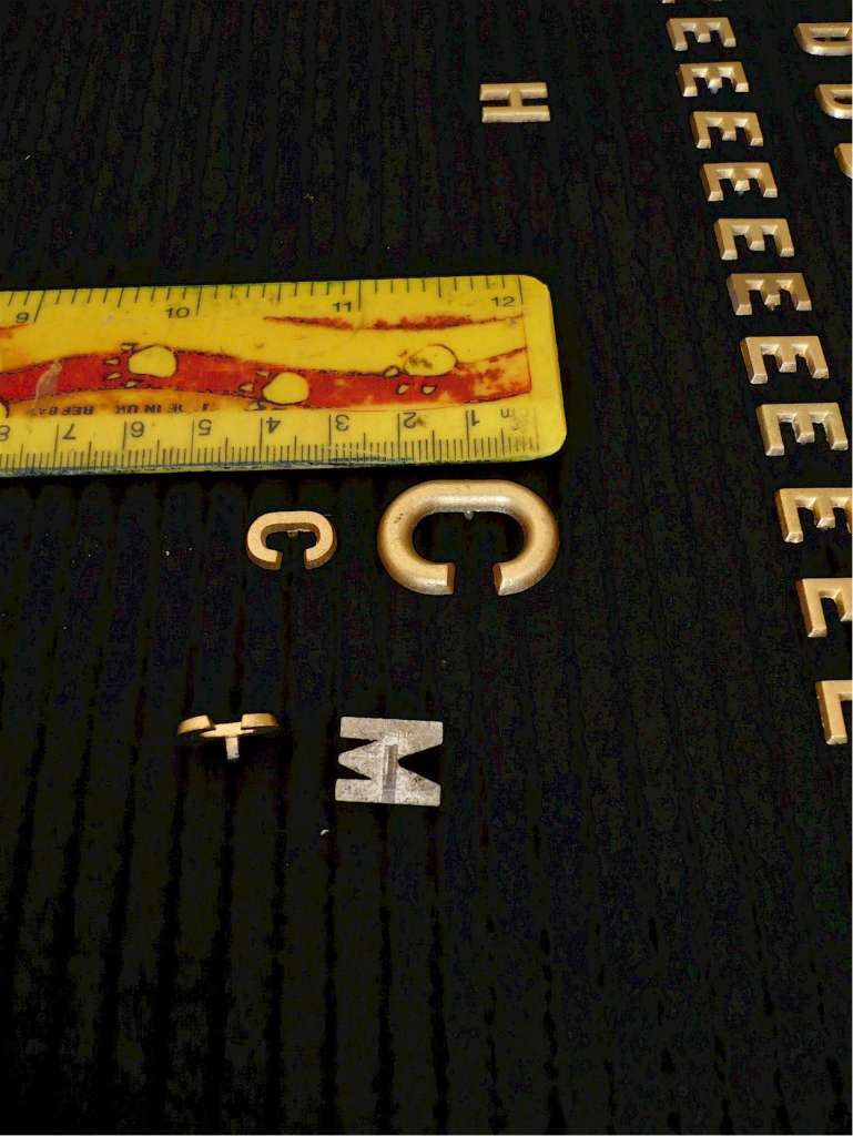 Mahogany notice board with moveable letters