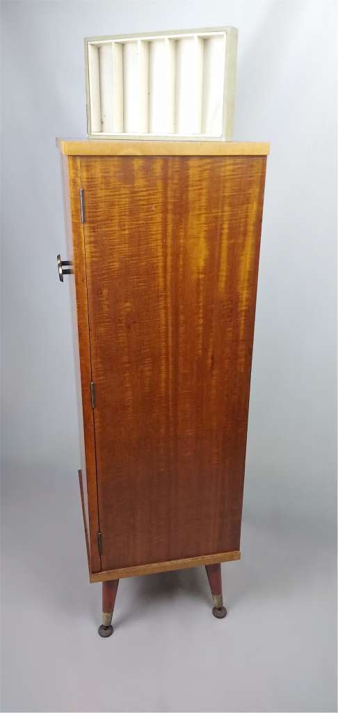 42 drawer Mid Century cabinet teak & walnut