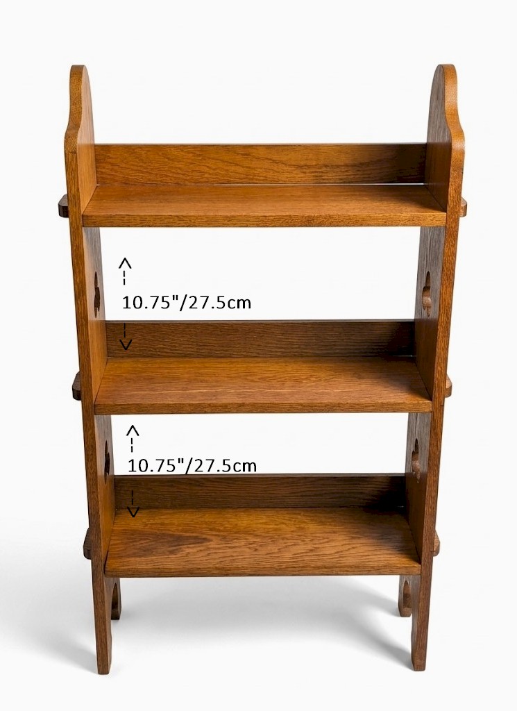 Liberty & Co bookcase in golden oak