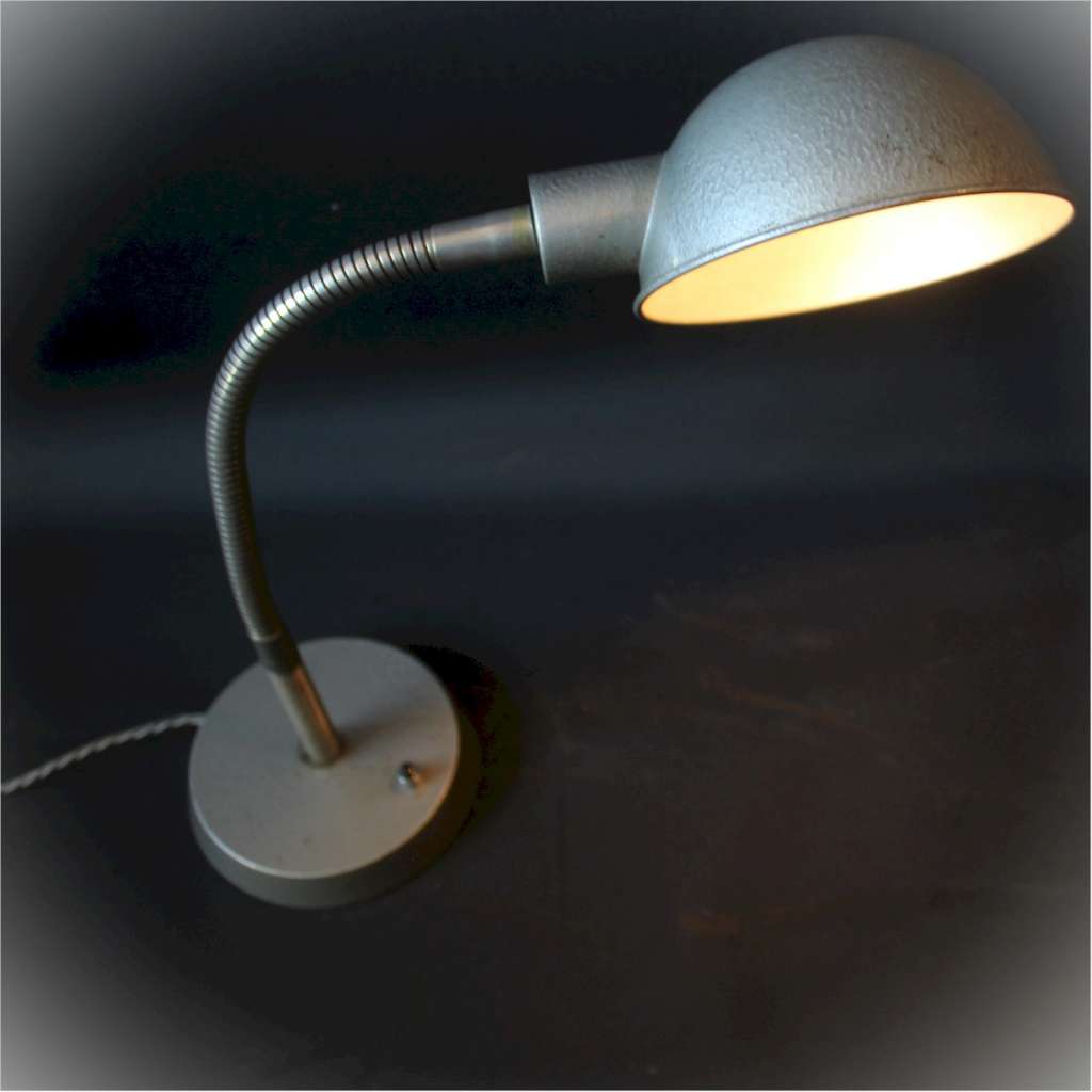 British vintage bendy desk lamp