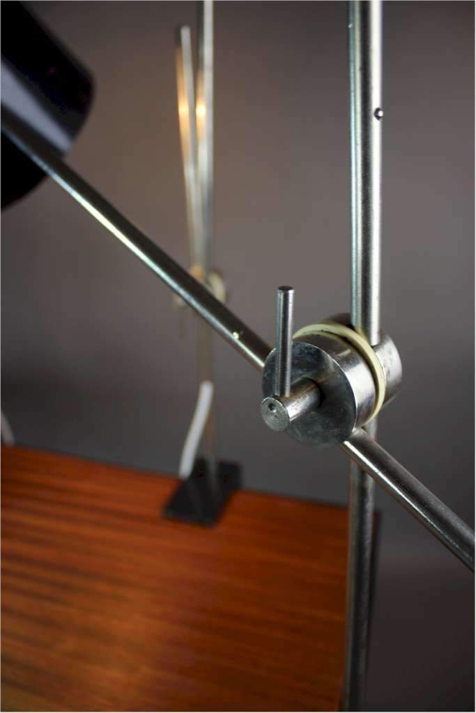 Mid-Century adjustable anglepoise clamp lamp