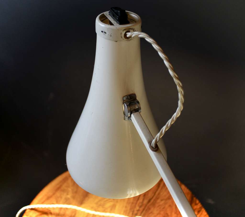 Herbert Terry Model 75 white Anglepoise desk lamp
