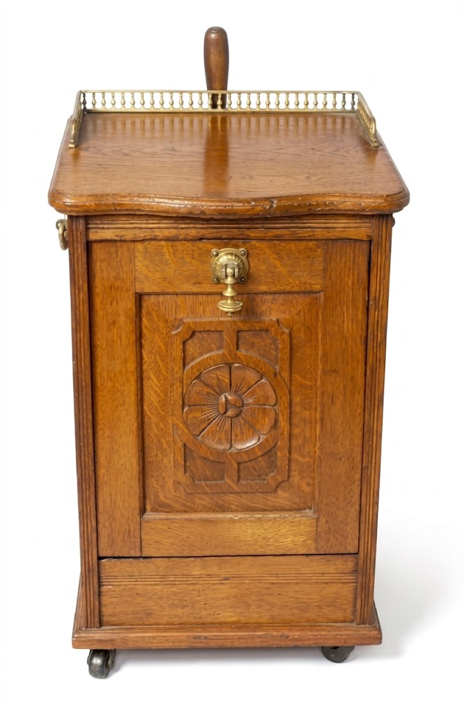 Arts and crafts period purdonium in golden oak