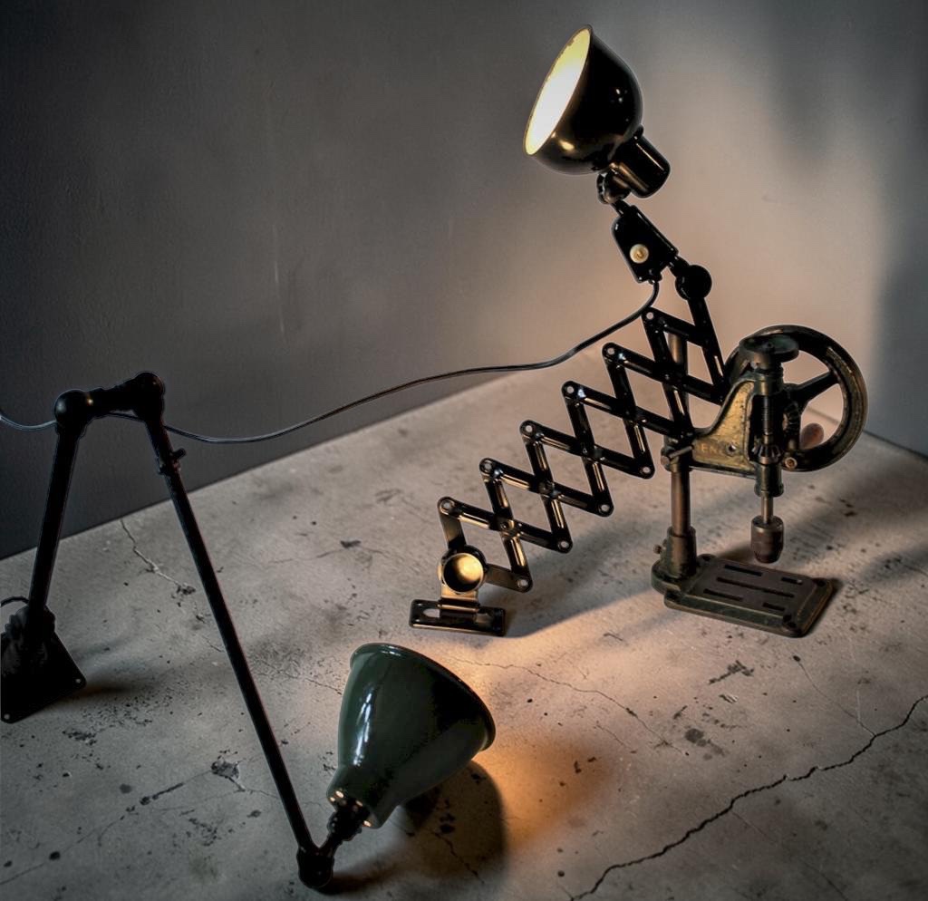 Bauhaus German Scissor Wall Lamp From Reif Dresden