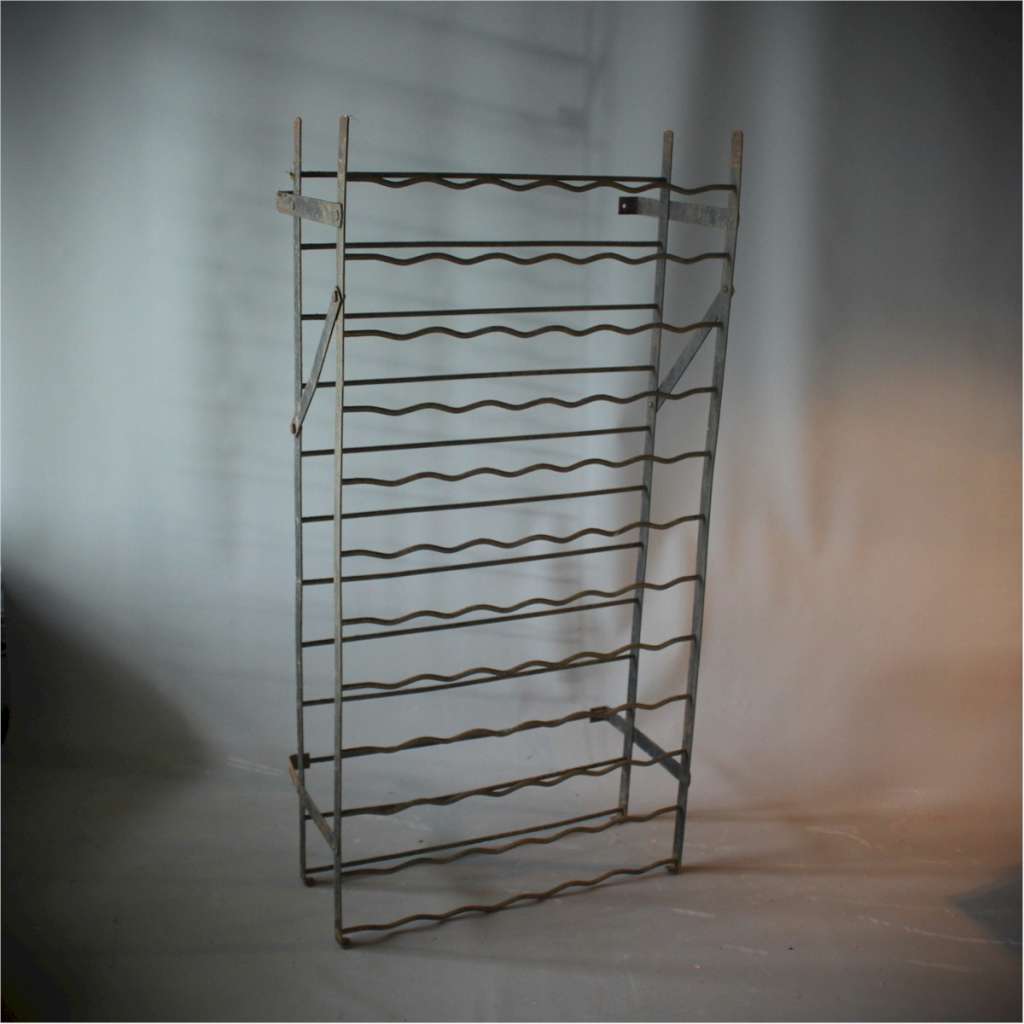 French wrought iron wine rack