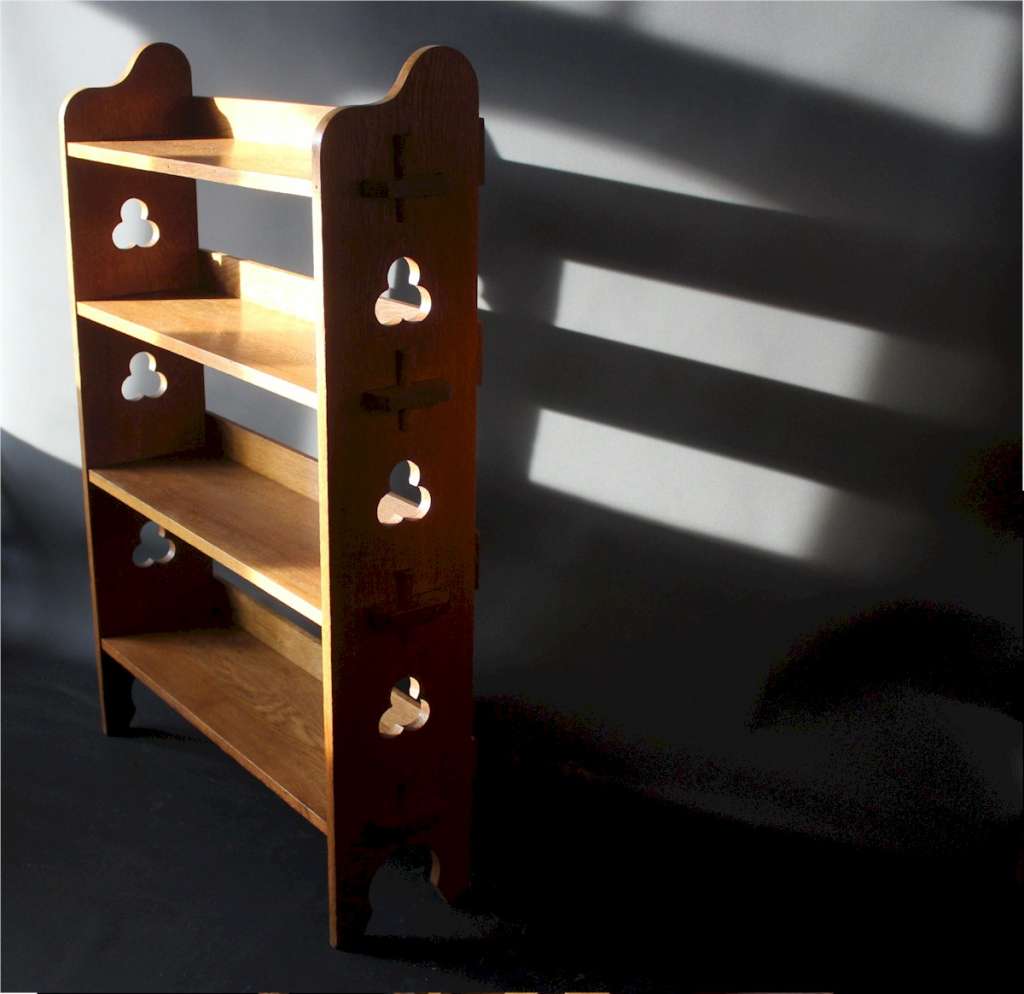 Oak Arts and Crafts Sedley Bookcase