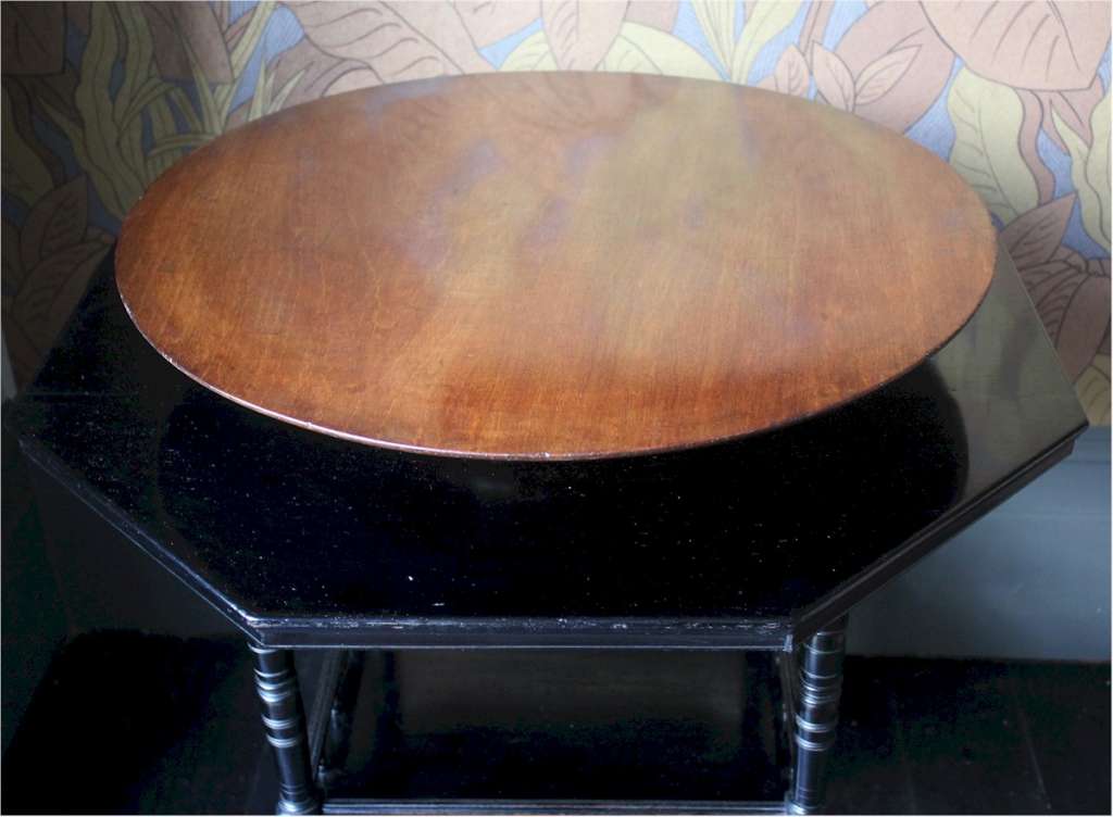Large Victorian Lazy Susan in mahogany