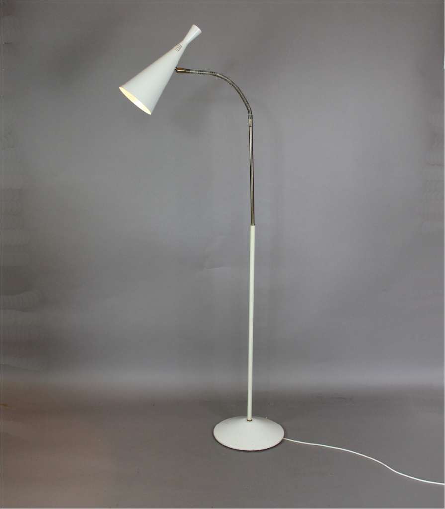 1950s floor lamp. Designed by GA Scott in the late 1950s for Maclamp