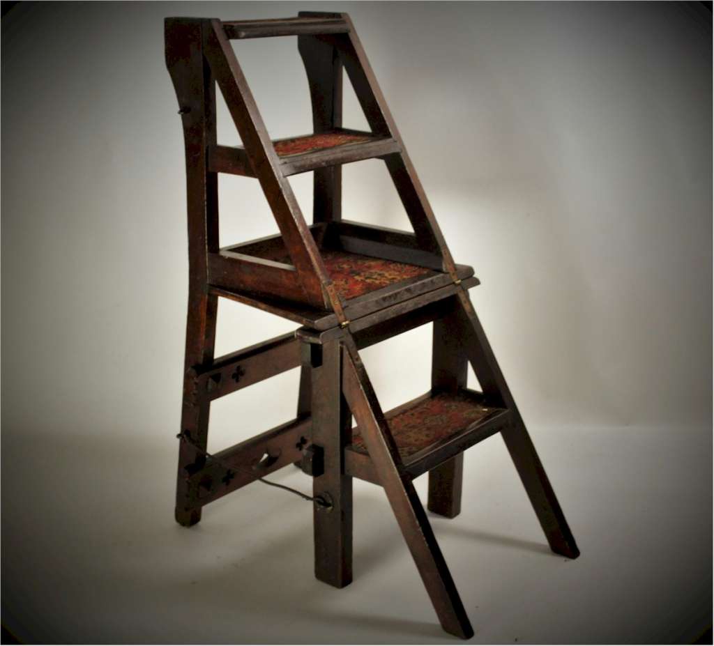 Metamorphic library chair / steps