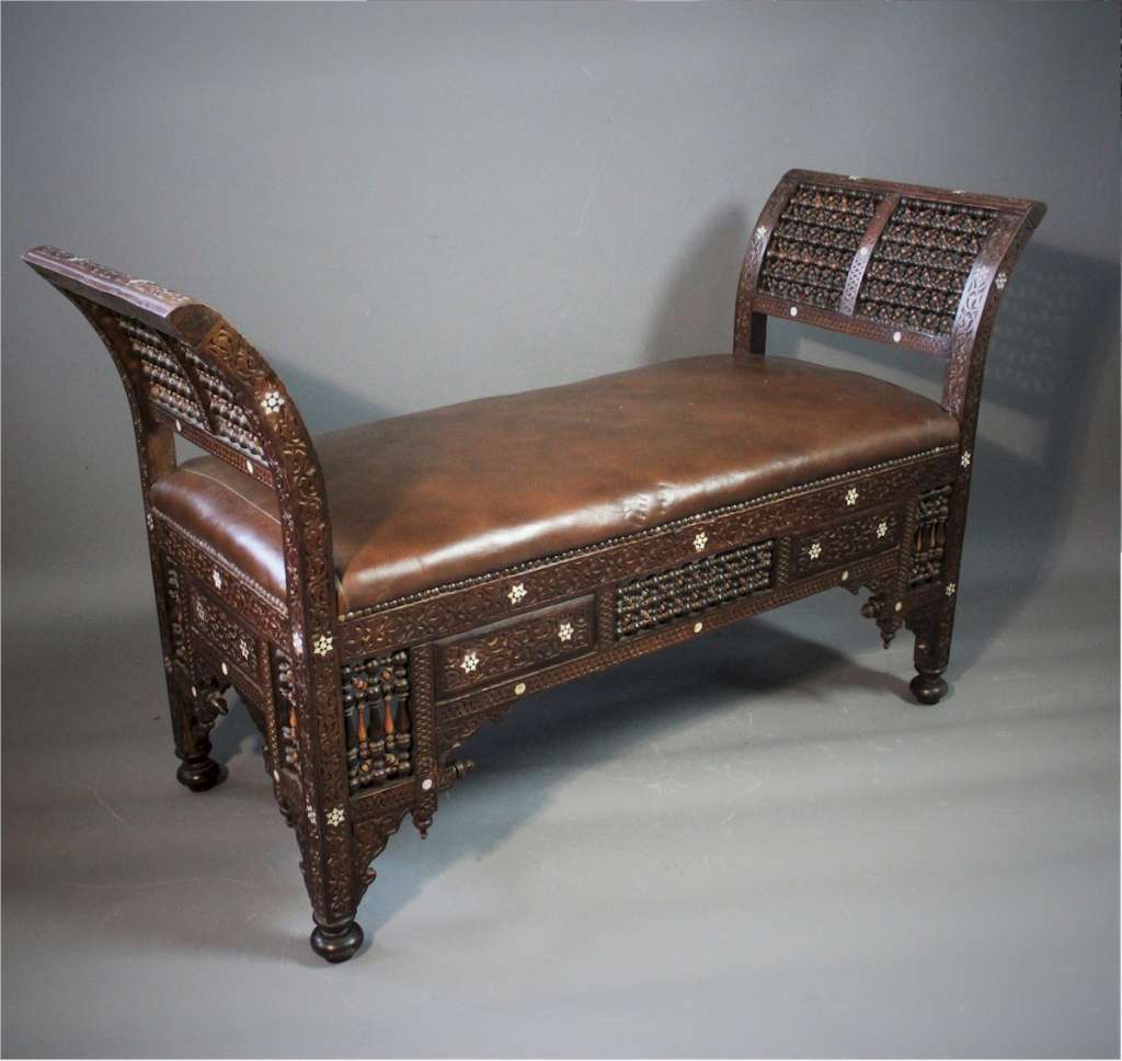 Moorish Window seat Early C20th in the taste of Liberty & Co
