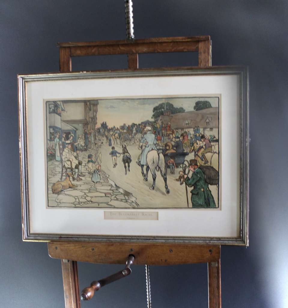 Pair of Celcil Aldin Bluemarket prints