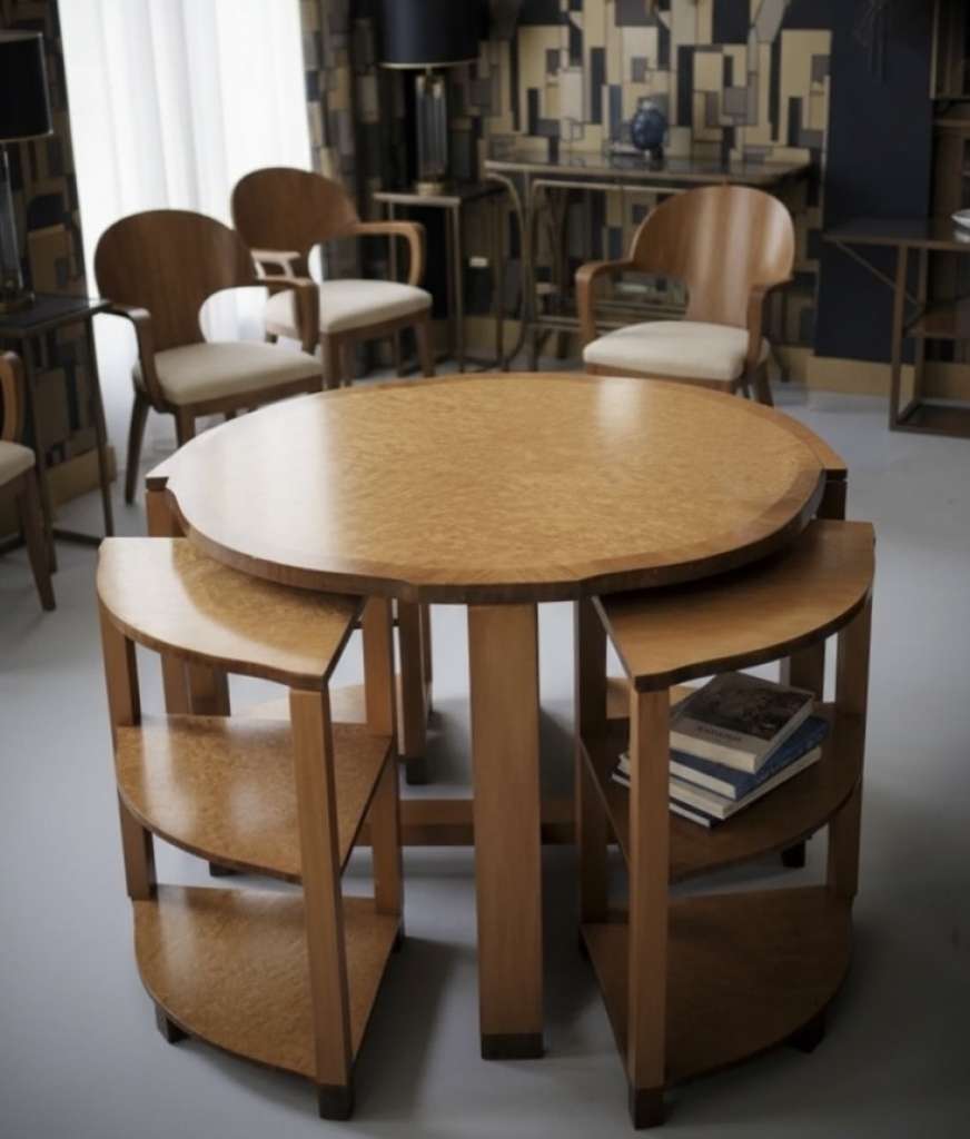 Art Deco nest of five tables.