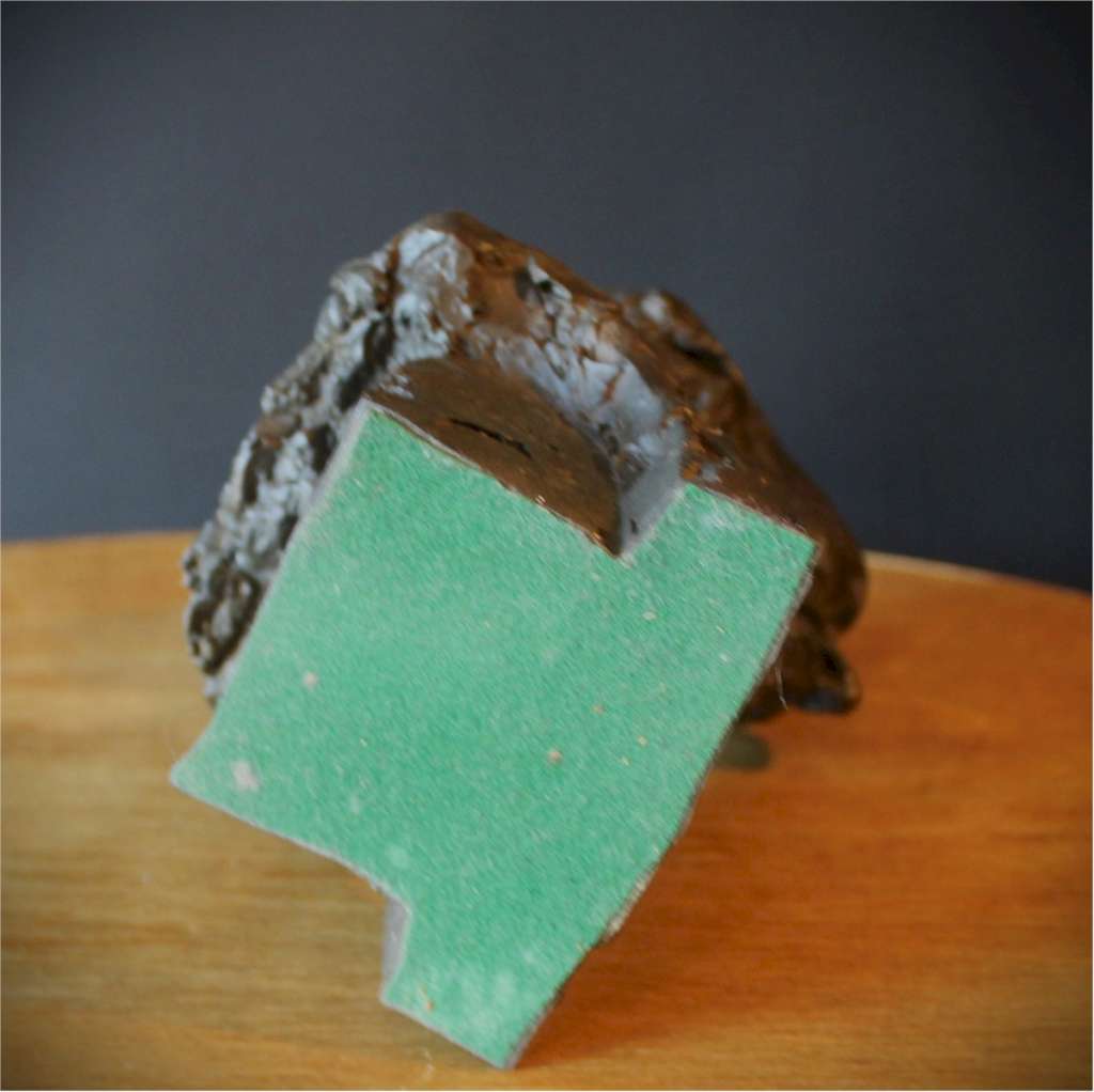  Resin sculpture of an old man's head signed P Jackson