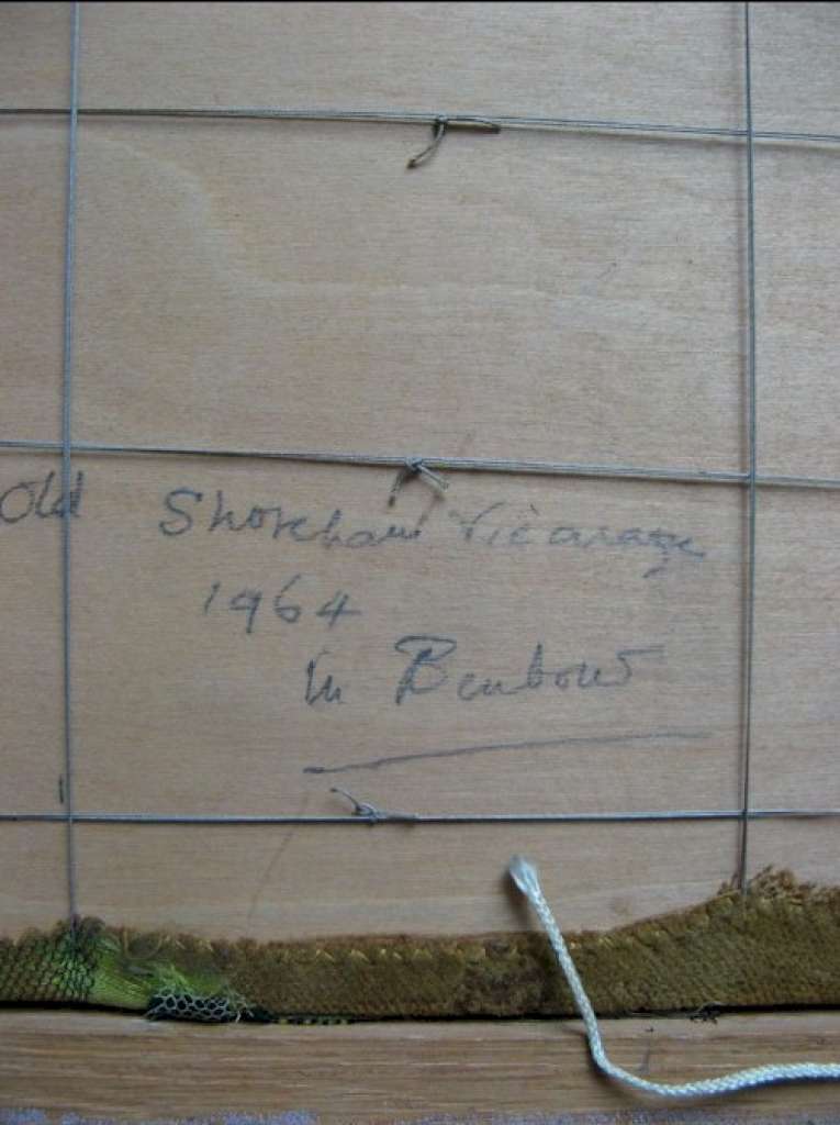 Old Vicarge in Shoreham 1964 signed applique