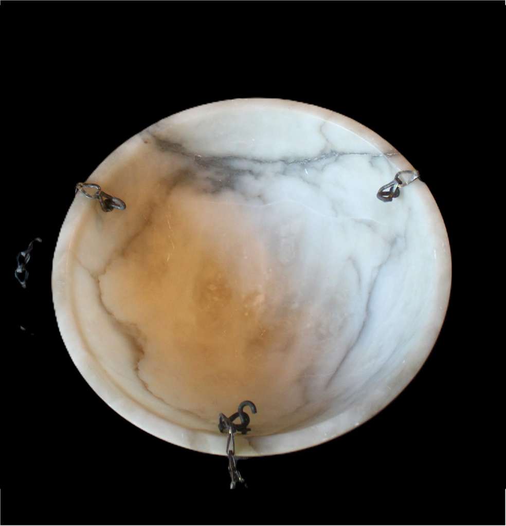 Large Alabaster ceiling Bowl shade