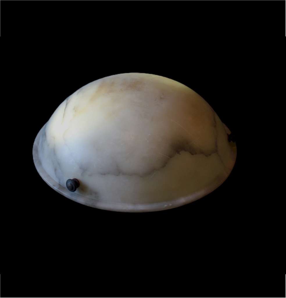 Large Alabaster ceiling Bowl shade