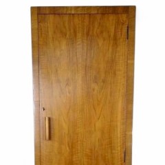 Heals narrow wardrobe in figured walnut