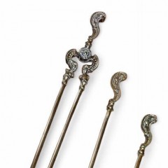 Set of decorative fire irons by John Wright