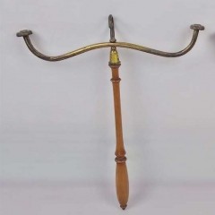 Pair of Edwardian Barristers wig & gown hangers