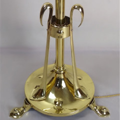 Striking arts and crafts adjustable standard lamp