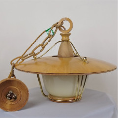 Stylish Mid Century ceiling lamp in sycamore