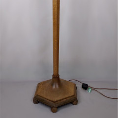 Heals floor lamp in weathered oak