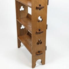 Arts and crafts bookcase , Liberty , grooved