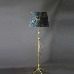 W.A.S Benson brass floor lamp c1900
